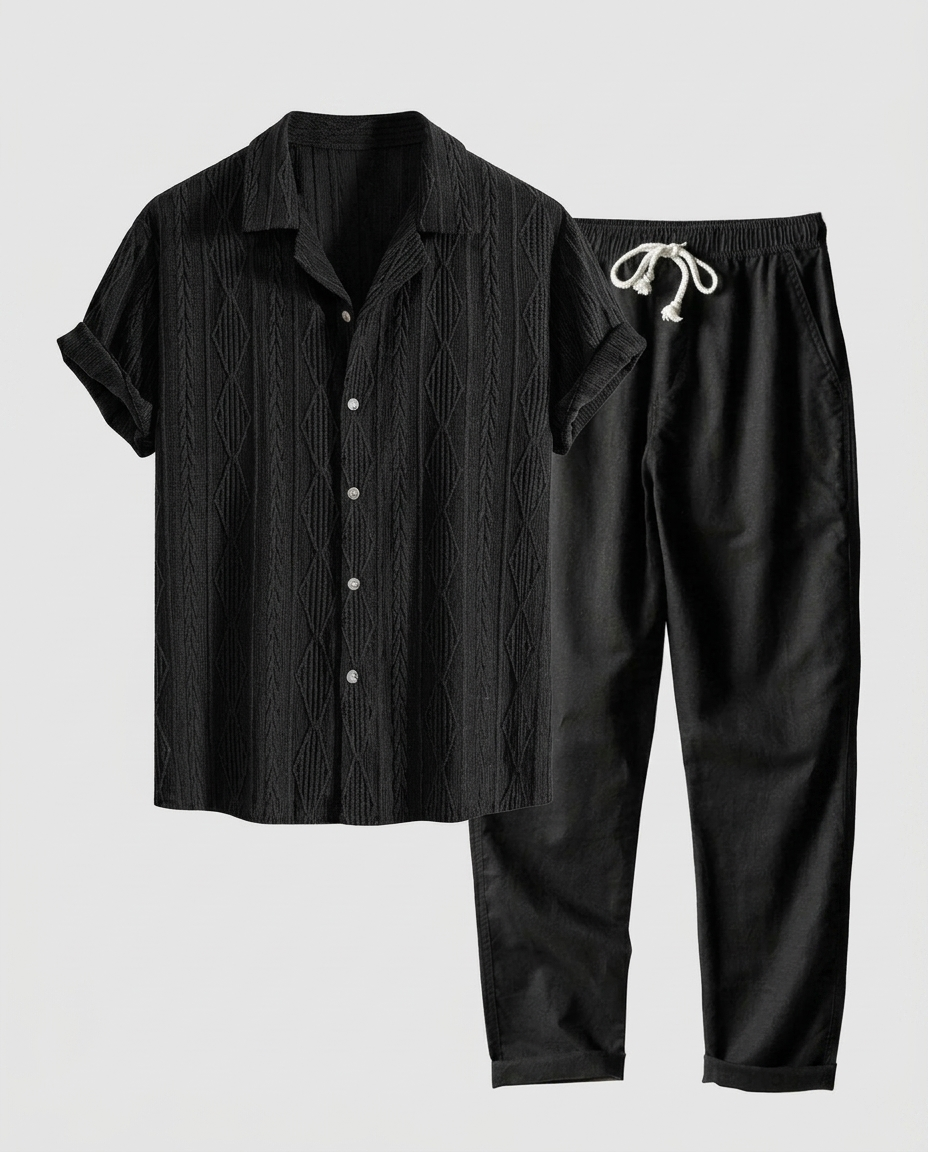 Ensemble homme boutonnée
