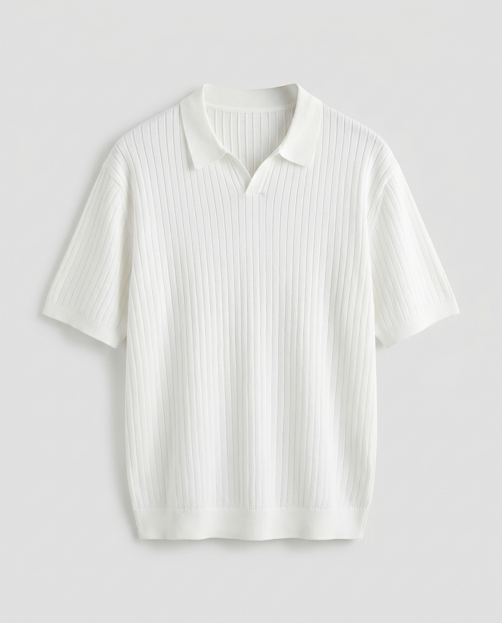 Polo homme côtelé