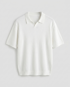 Polo homme côtelé