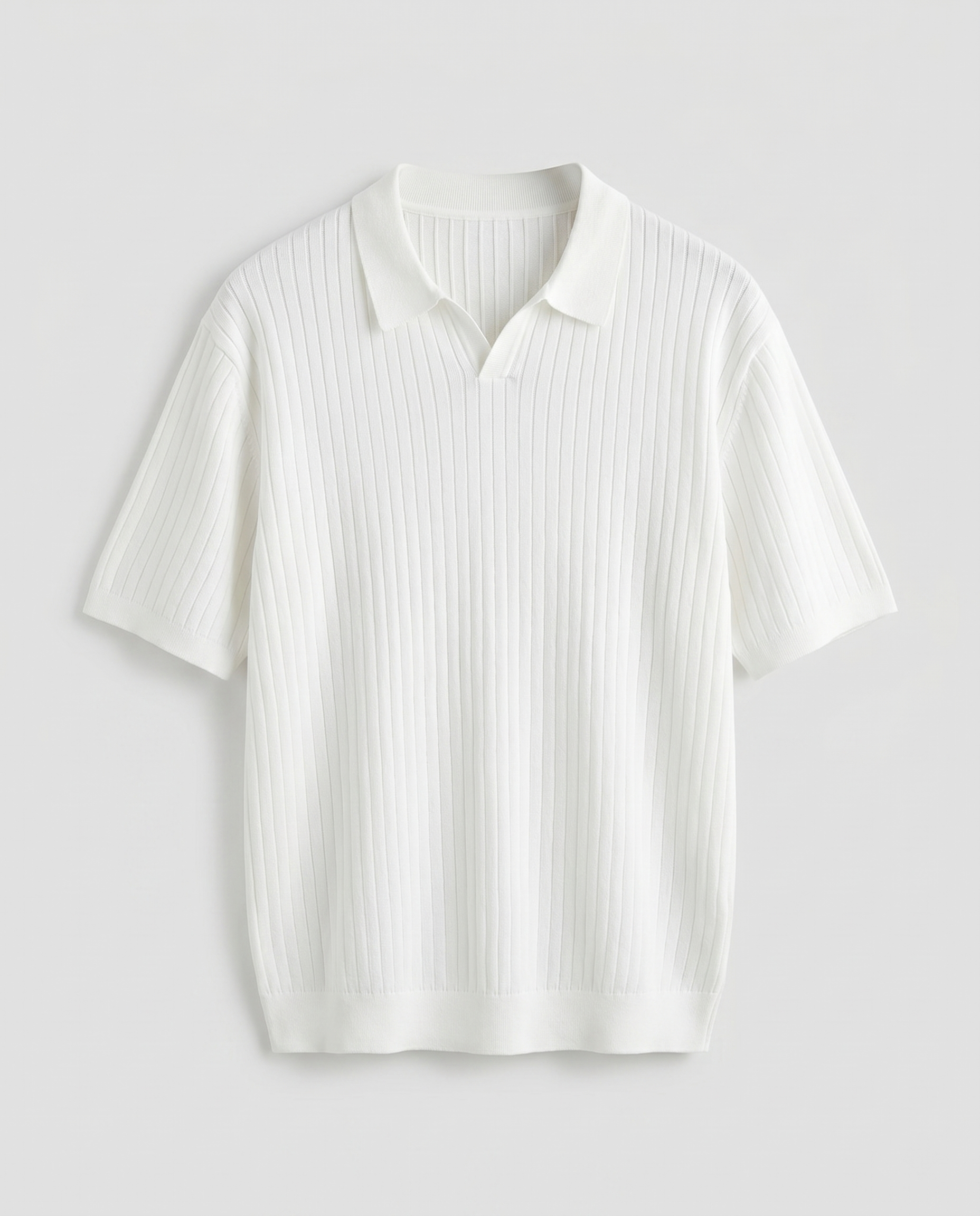 Polo homme côtelé