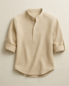 Chemise homme manches retroussées